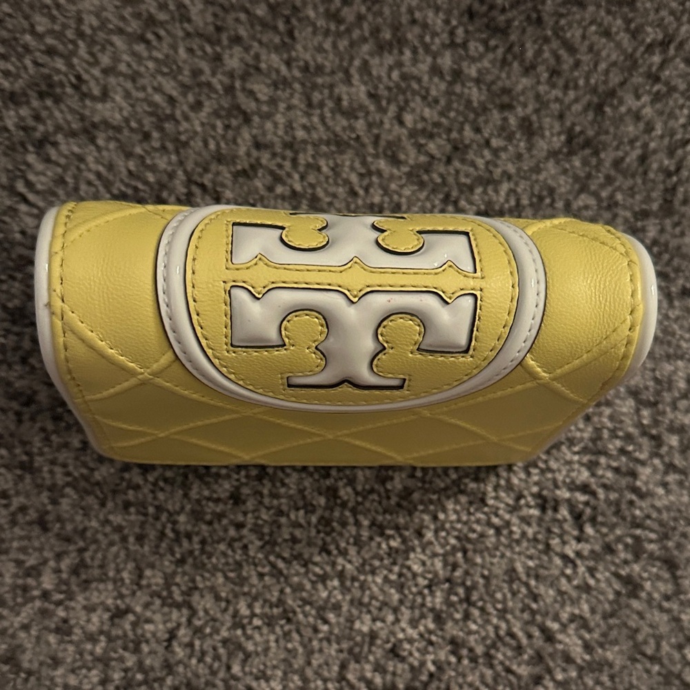Tory Burch Yellow Quilted Leather Accessory